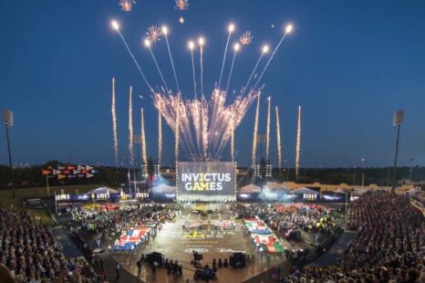 Fireworks at the Invictus Games in Orlando