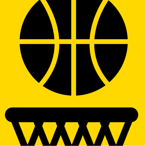 symbole basket-ball en fauteuil roulant